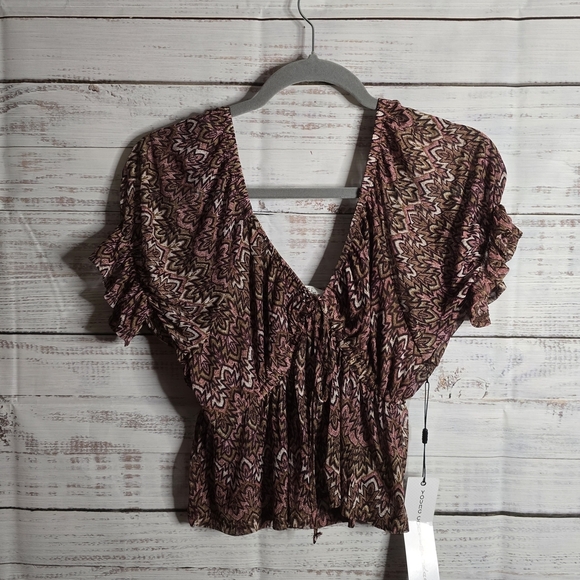 NWT LIFE Love Is For Eternity Womens Crop Top size L - Picture 1 of 5